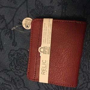 RELIC brand leather credit card/coin purse (RFID)